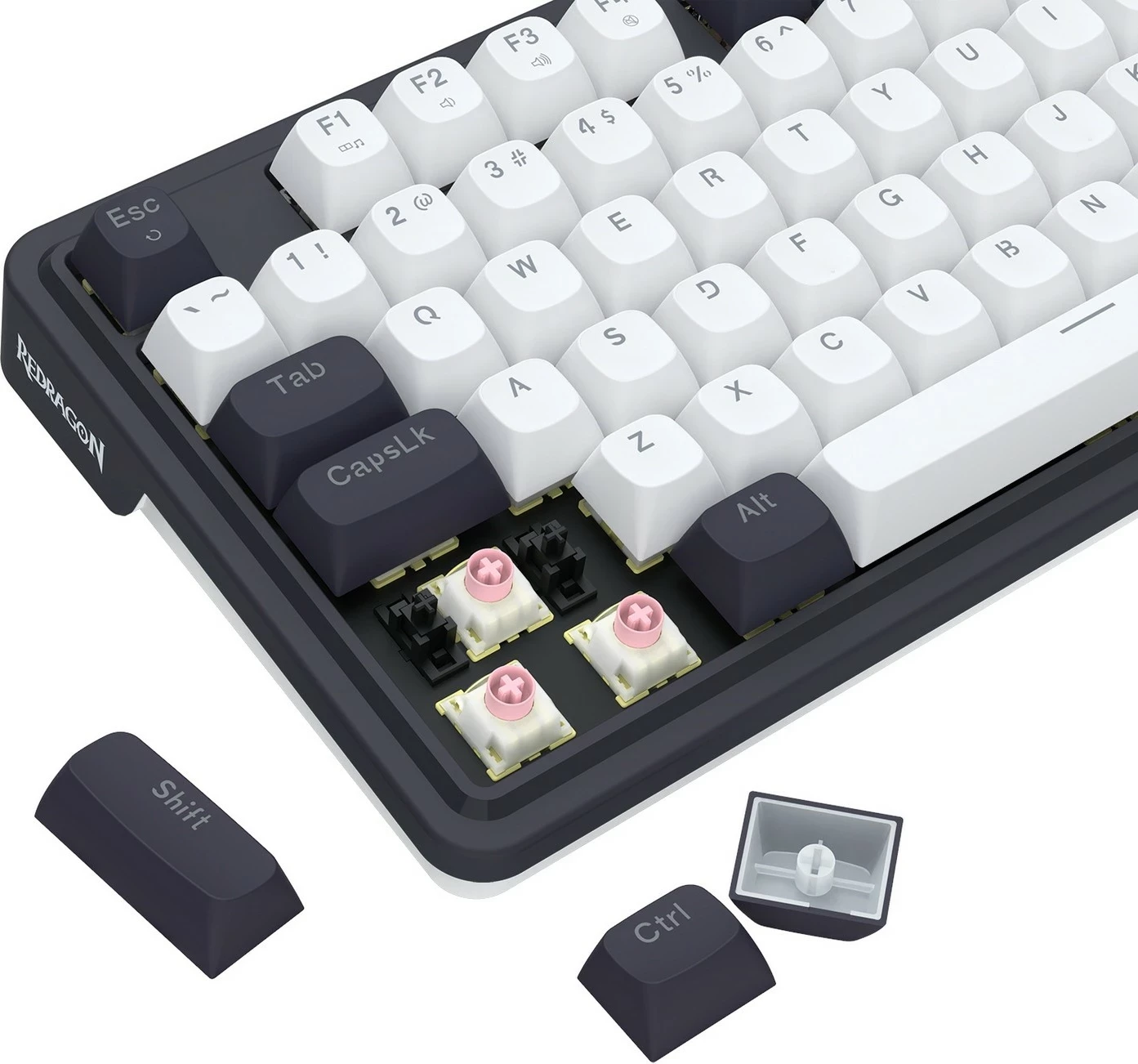 Tastierë mekanike Redragon Ucal Max K673WB-RGB-M, 75%, RGB, wireless, e bardhë