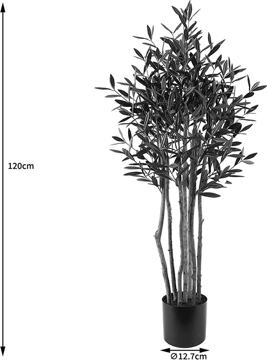 Bimë dekorative në vazo Olia, ngjyrë e gjelbër, D52x120cm