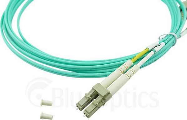 Kabllo patch fibër optike BlueOptics LC-ST OM3, 0.5 m, aqua