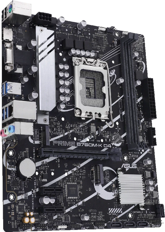 Pllakë amë ASUS PRIME B760M-K D4, mATX, LGA1700, DDR4, e zezë