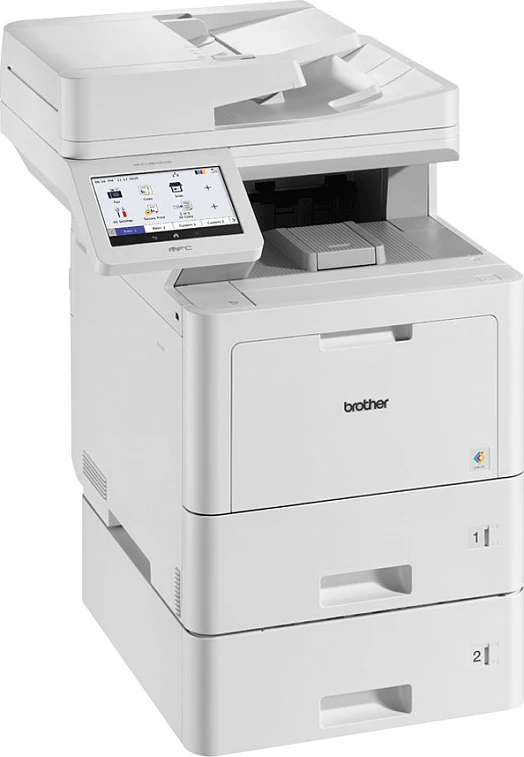 Printer multifunksional Brother MFC-L9670CDNT, laser me ngjyra, A4, duplex, NFC, i bardhë