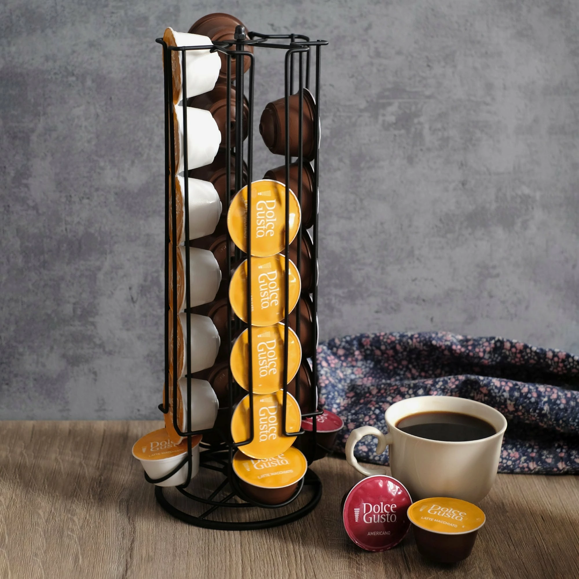 Stendë kapsulash rrotulluese Brunbeste 2617, për Dolce Gusto, 28 copë, e zezë