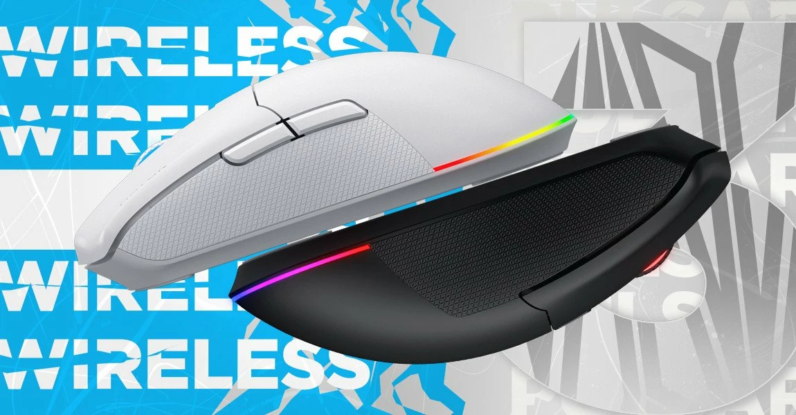 Maus gaming Hator Pulsar 3 Wireless, 12000 DPI, RGB, 2.4GHz/Bluetooth/USB-C, i bardhë