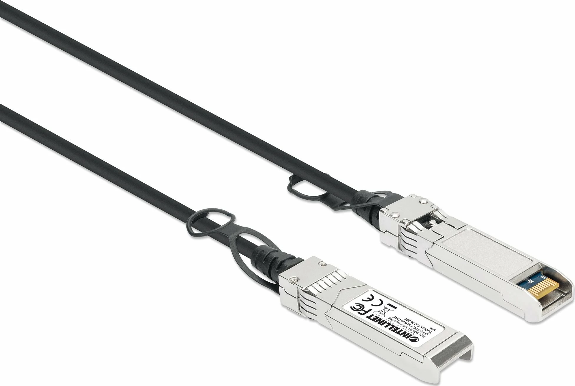 Kabllo DAC Twinax SFP+ 10G Intellinet Network Solutions SFP+ në SFP+, 2 m, HPE-compatible, e zezë