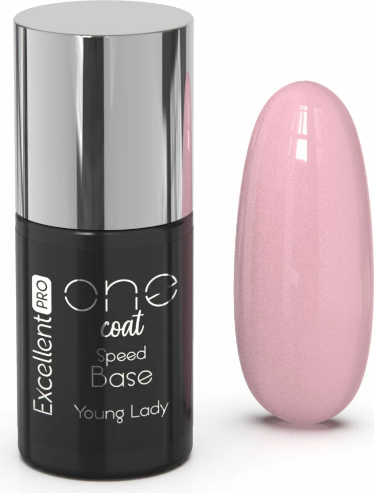 Bazë hibride për thonj Excellent PRO One Coat Speed Base Hybrid Covering Base Young Lady për femra 7g