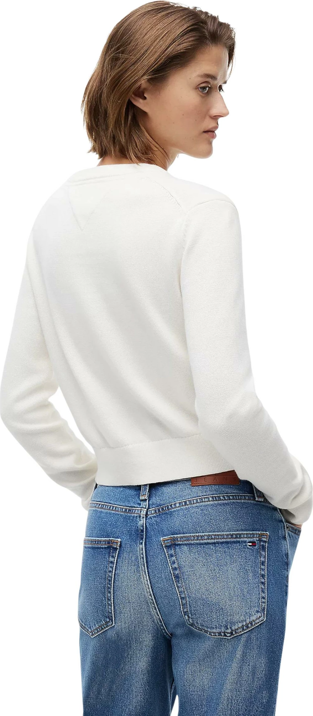 Xhemper për femra Tommy Hilfiger Jeans DW0DW22930, i bardhë [Madhësia: M]