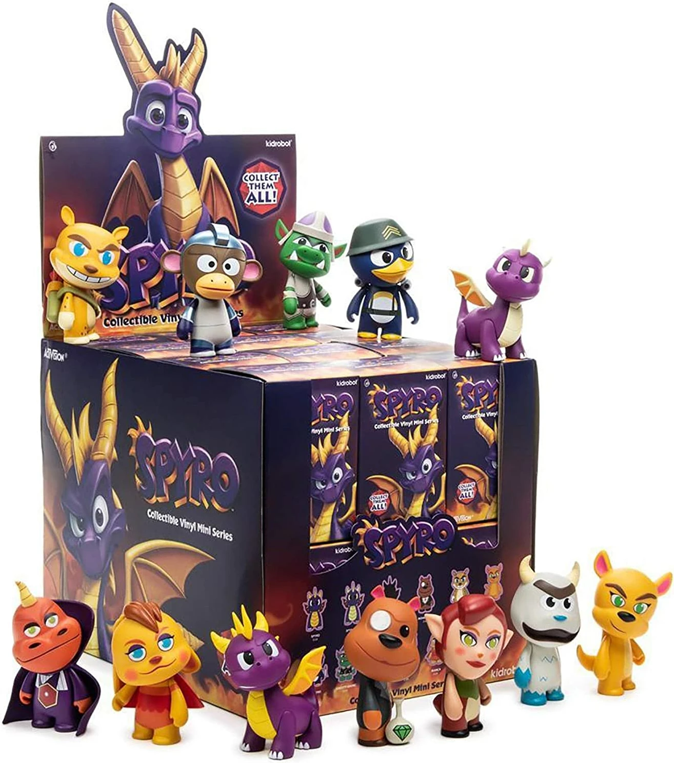 Figurinë mini vinyl Kidrobot Spyro the Dragon Mini Series