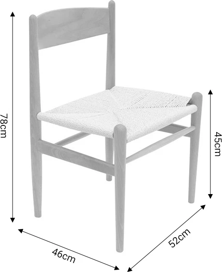 Karrige Conan dru ahu natyral-sedilje litar natyral 52x46x78cm