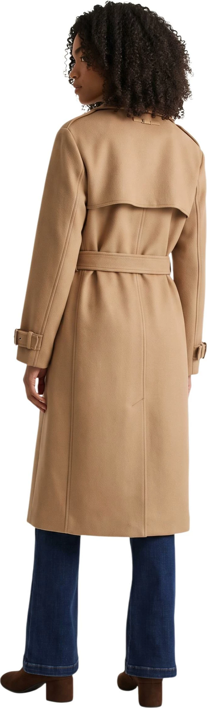 Pallto trench për femra Guess EVE MELTON TRENCH W6BL51 W4138, taupe [Madhësia: XS]