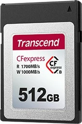 Kartelë memorie Transcend CFexpress 820 512GB, 1700MB/s, 1000MB/s, e zezë