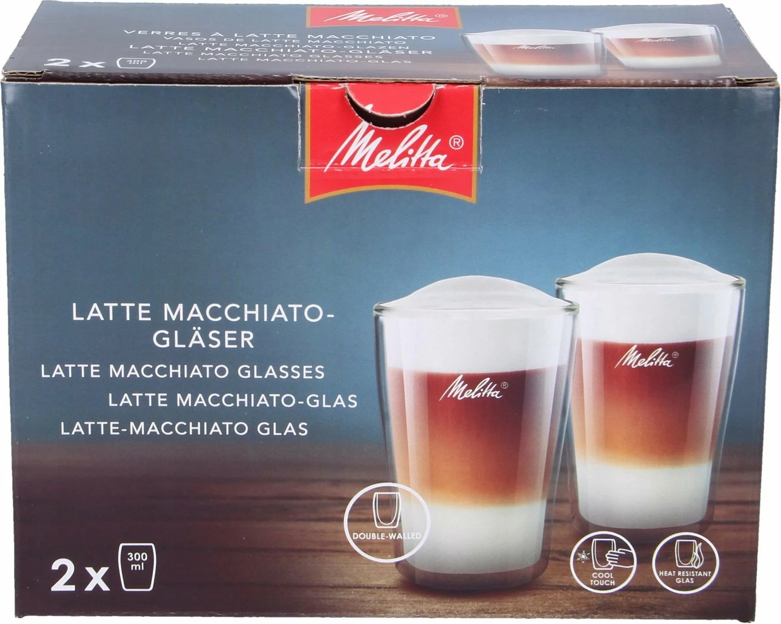 Gotë latte termale Melitta 6761118 300 ml, transparente, set 2 copë