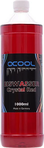 Lëng ftohës për watercooling Alphacool Eiswasser Crystal Red, 1000ml, i kuq