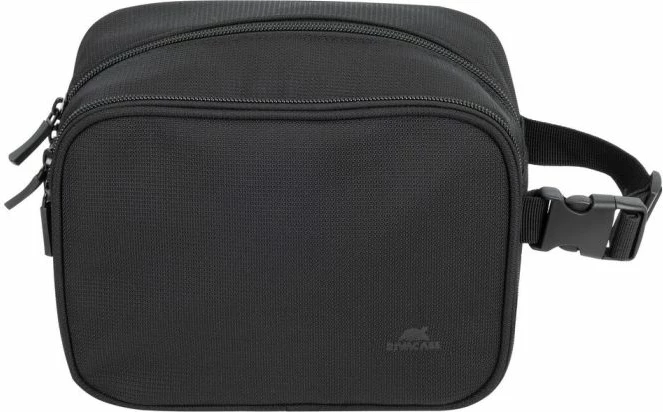 Çantë tualeti RIVACASE ECO 8409, RPET poliester, 215×160×120 mm, e zezë