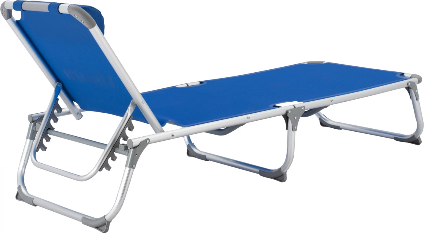 Shezllon për plazh, tipi i rëndë, alumini blu, FH5054.01, 188x58x28-80 cm