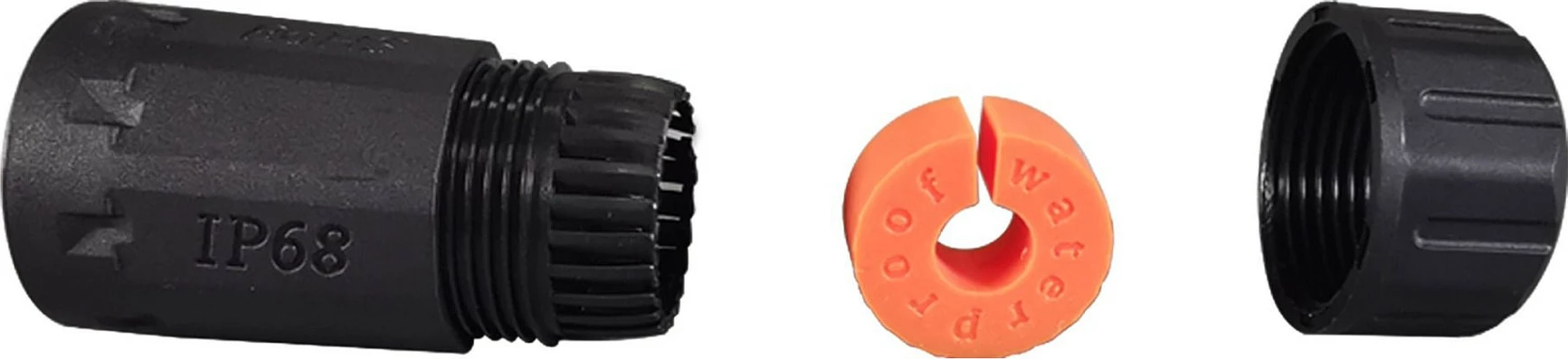 Kuplungë kaluese RJ45 EFB Elektronik Cat6a IP68, femër/femër, e zezë