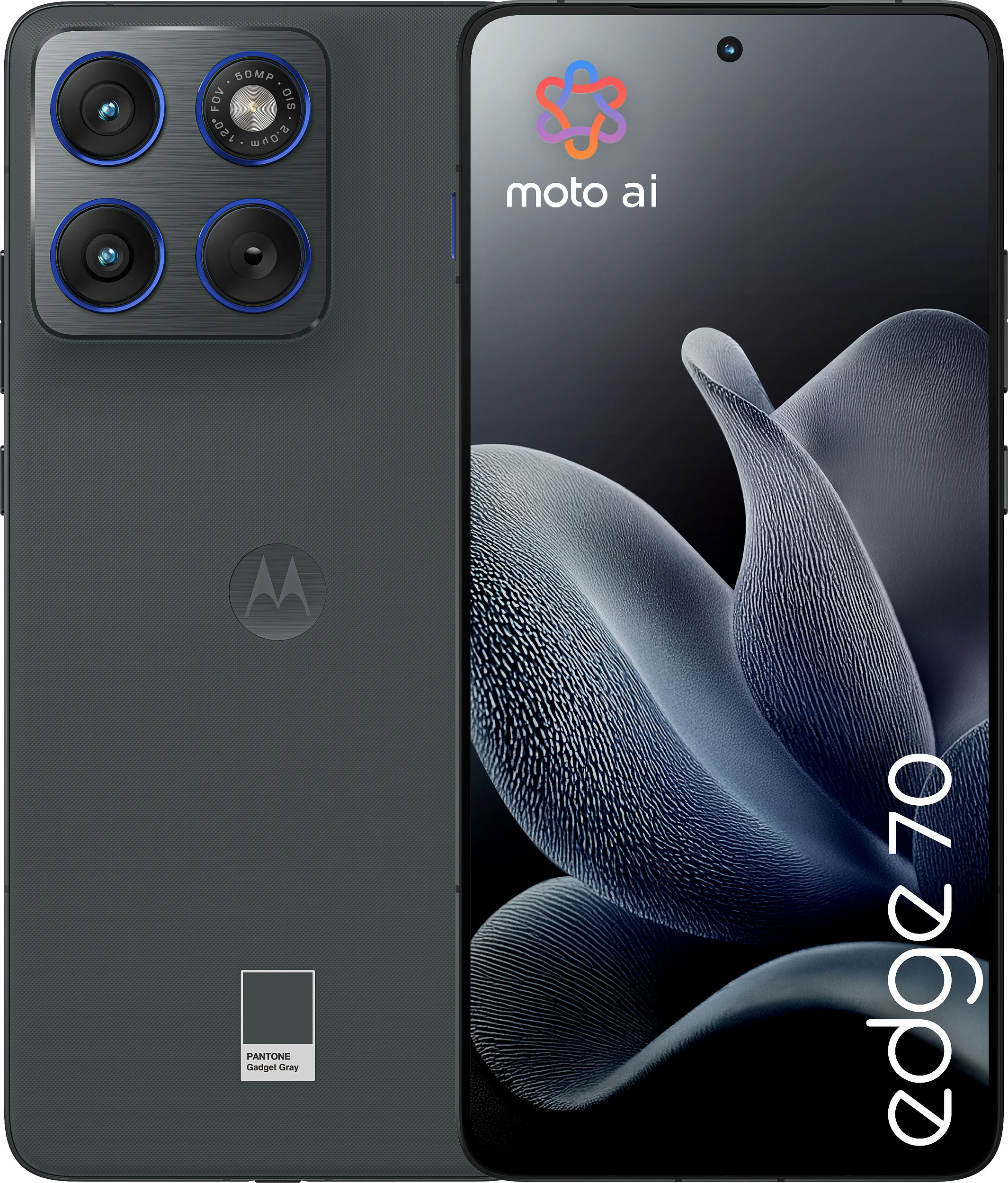 Celular Motorola edge 70, 8GB RAM 256GB, 6.7" 1.5K, 5G, Android 16, Gadget Grey