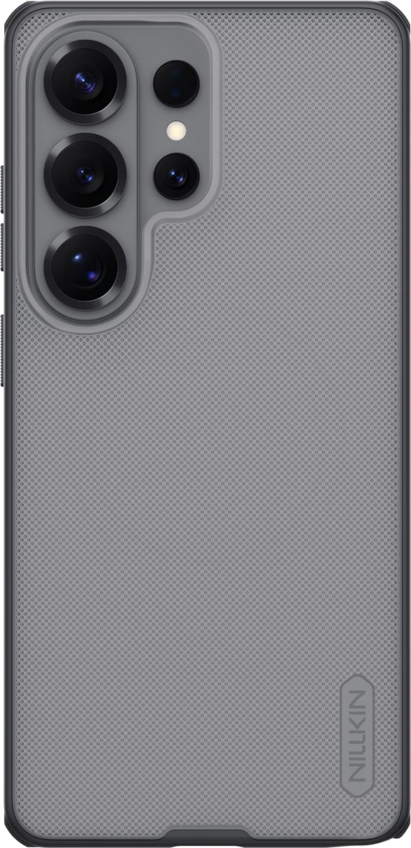 Mbështjellës Nillkin Super Frosted Shield Pro për Samsung Galaxy S26 Ultra, hibrid PC+TPU, finish mat, e zezë transluçente, në kuti