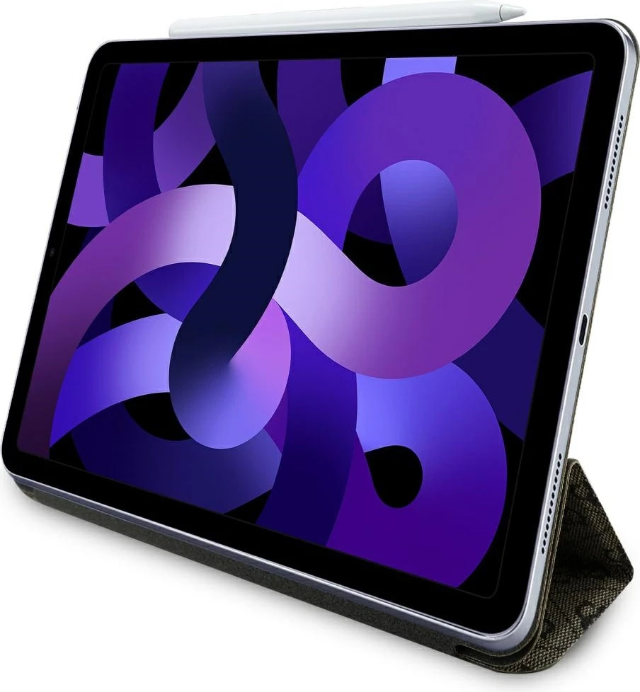 Mbështjellës Guess GUFC13RM24PS4SGW për iPad Air 13" 2024, Magnetic 4G Big Logo, Kafe