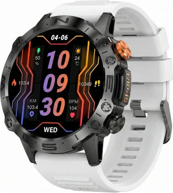 Smartwatch Gravity GT20-8, dy rripa, e zezë