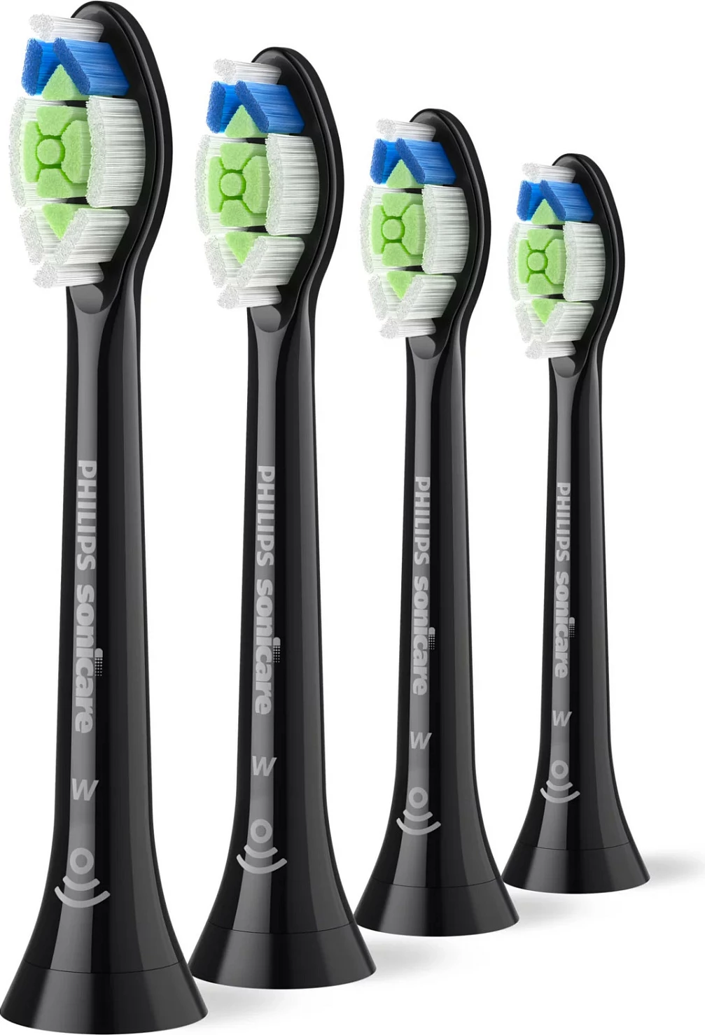 Kokëza për furçë dhëmbësh elektrike Philips Sonicare W2 Optimal White HX6066/88, 6 copë, Medium Soft, të zeza