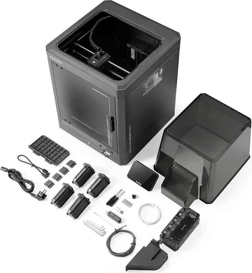 Printer 3D ELEGOO Centauri Carbon 2 Combo, Wi-Fi, ekran me prekje, filamente të ndryshme
