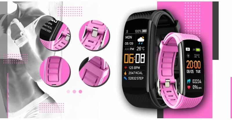 Smartwatch Giewont unisex, rozë