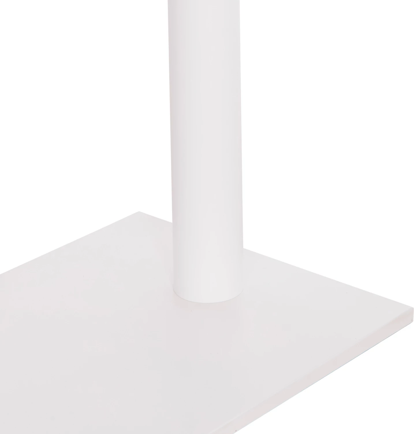 Bazë për tavolinë bar, dy këmbë, metal, ngjyrë e bardhë matte, 80x40x108 cm