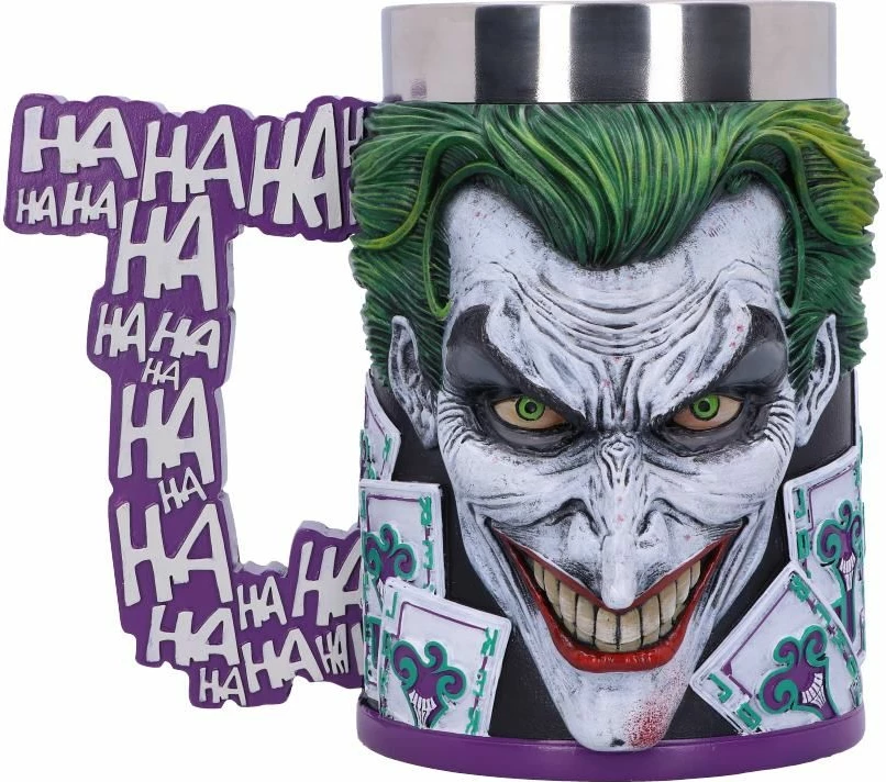 Filxhan koleksionues NEMESIS NOW The Joker 15.5 cm, rezinë me insert inox, i pikturuar me dorë