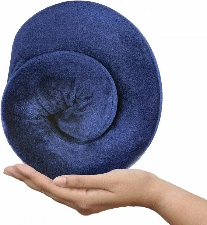 Jastëk udhëtimi Qmed contoured, kaltër