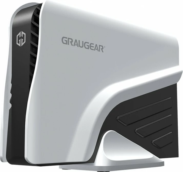 Kasë e jashtme GrauGear për hard disk 3.5", 8TB, USB-C/USB-A, e bardhë