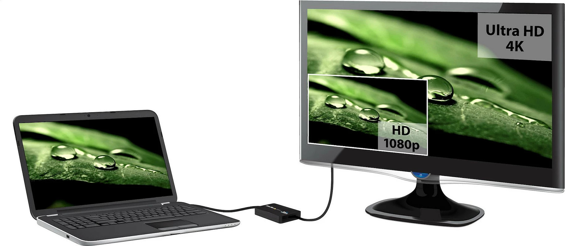 Adapter USB 3.0 në HDMI StarTech USB32HD4K, 4K@30Hz, DisplayLink, i zi