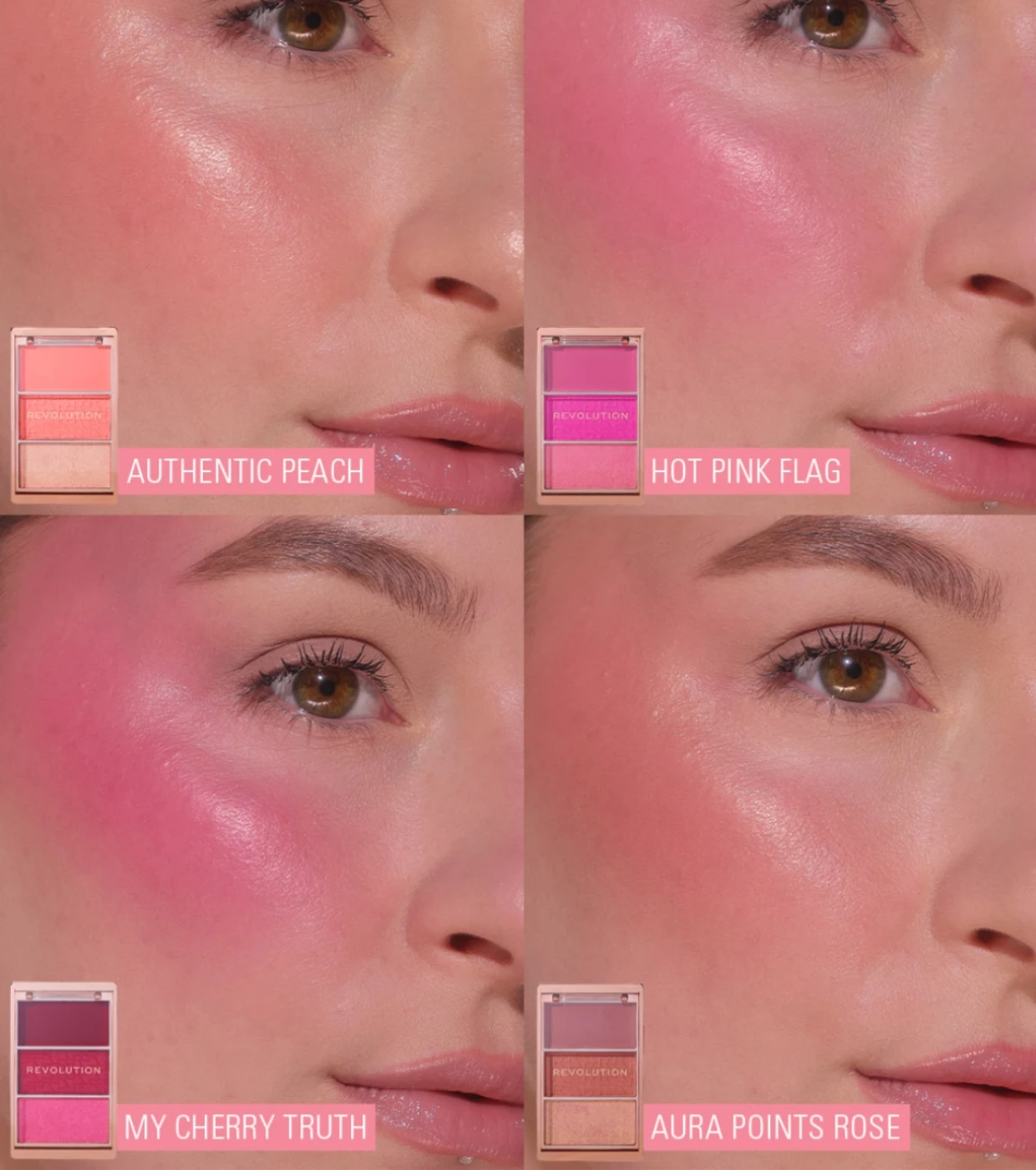 Revolution - Icon Blush Blush Palette - My Cherry Truth