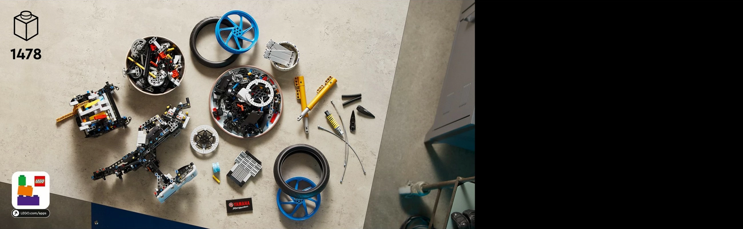 Set ndërtimi LEGO Yamaha MT-10 SP, 1478 pjesë, shumëngjyrësh