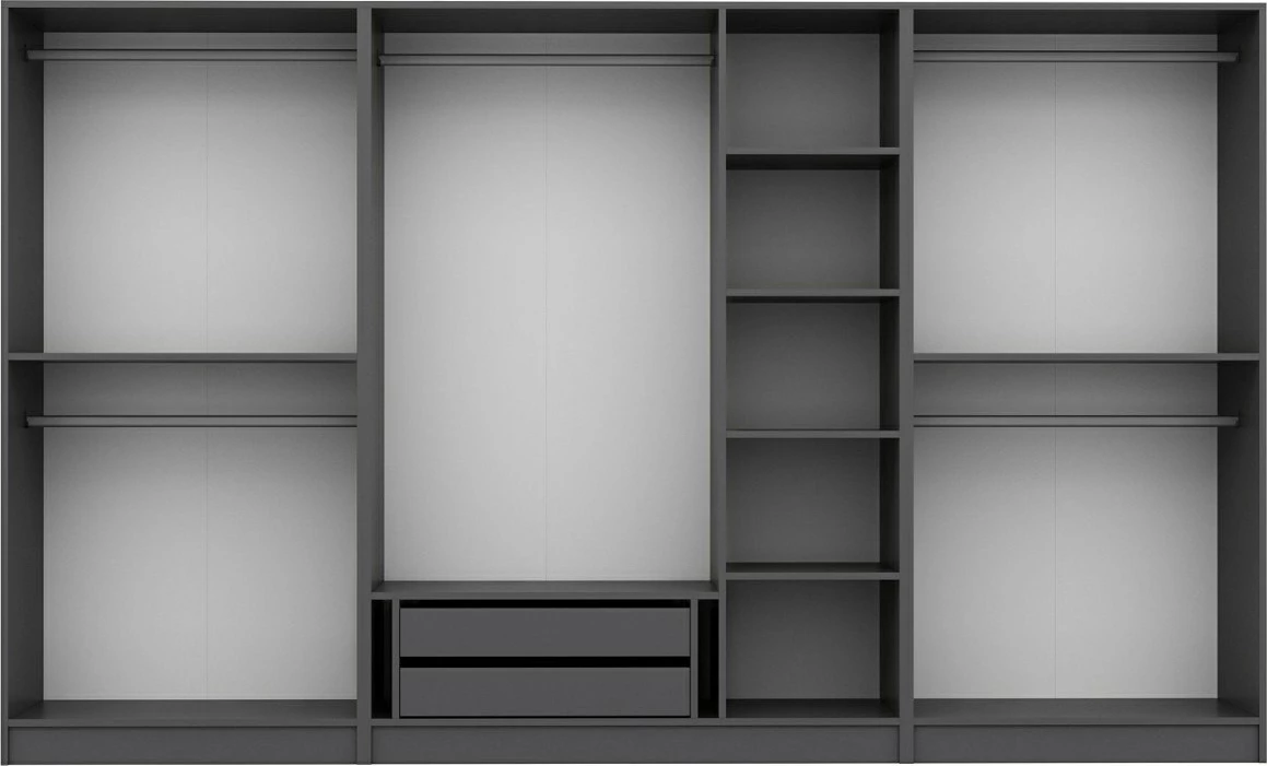 Dollap për dhomë gjumi, ngjyrë antracit, Skye Decor, 4941