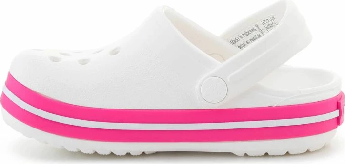 Atlete fëmijësh Crocs Crocband Kids Clog, të bardha/rozë