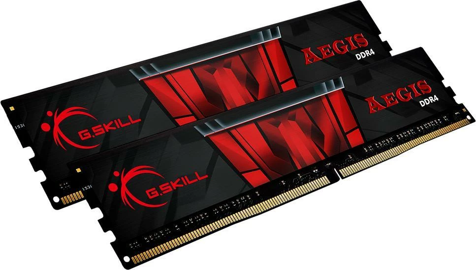 RAM Memorje G.Skill Aegis F4-3000C16D-16GISB 16GB DDR4 3000MHz CL16 (2x8GB), kuqe/zezë