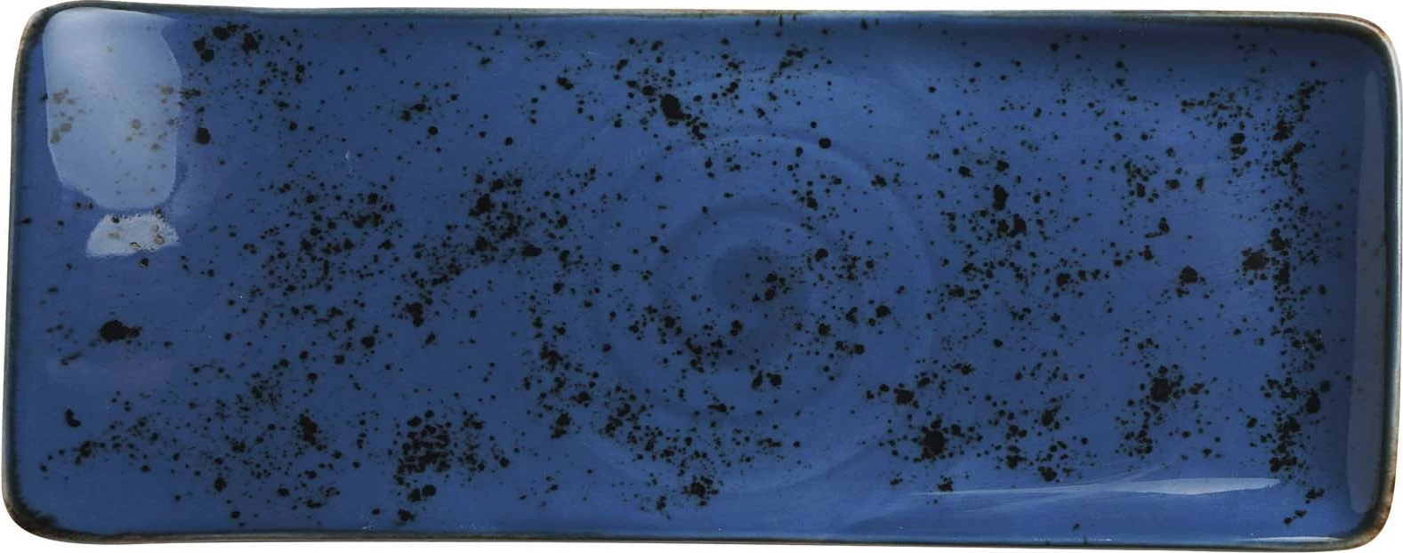 Pjatë servimi porcelani Fine Dine Iris 215x120 mm, blu, set 6 copë