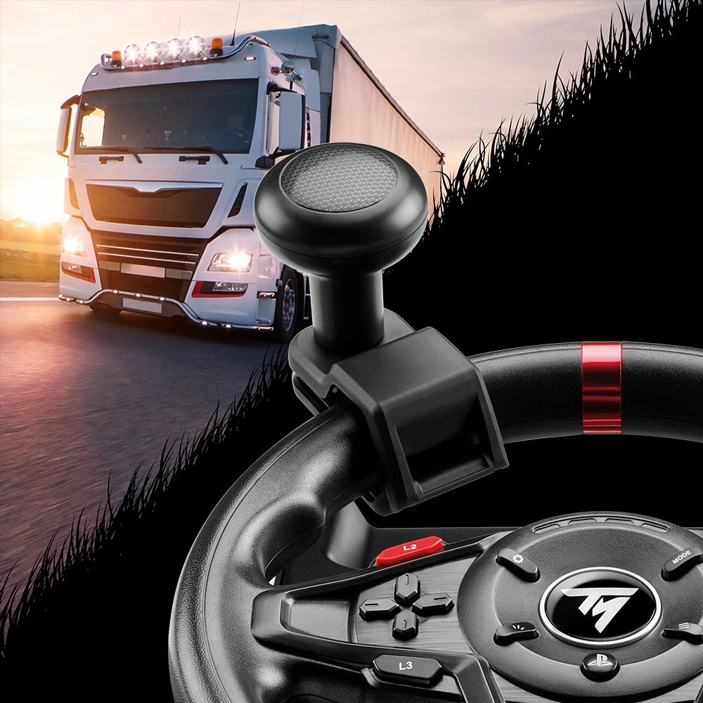 Set volan simulimi Thrustmaster T128 SimTask Pack, Force Feedback, 900°, USB-C, për PC/PS4/PS5, i zi, set me pedale