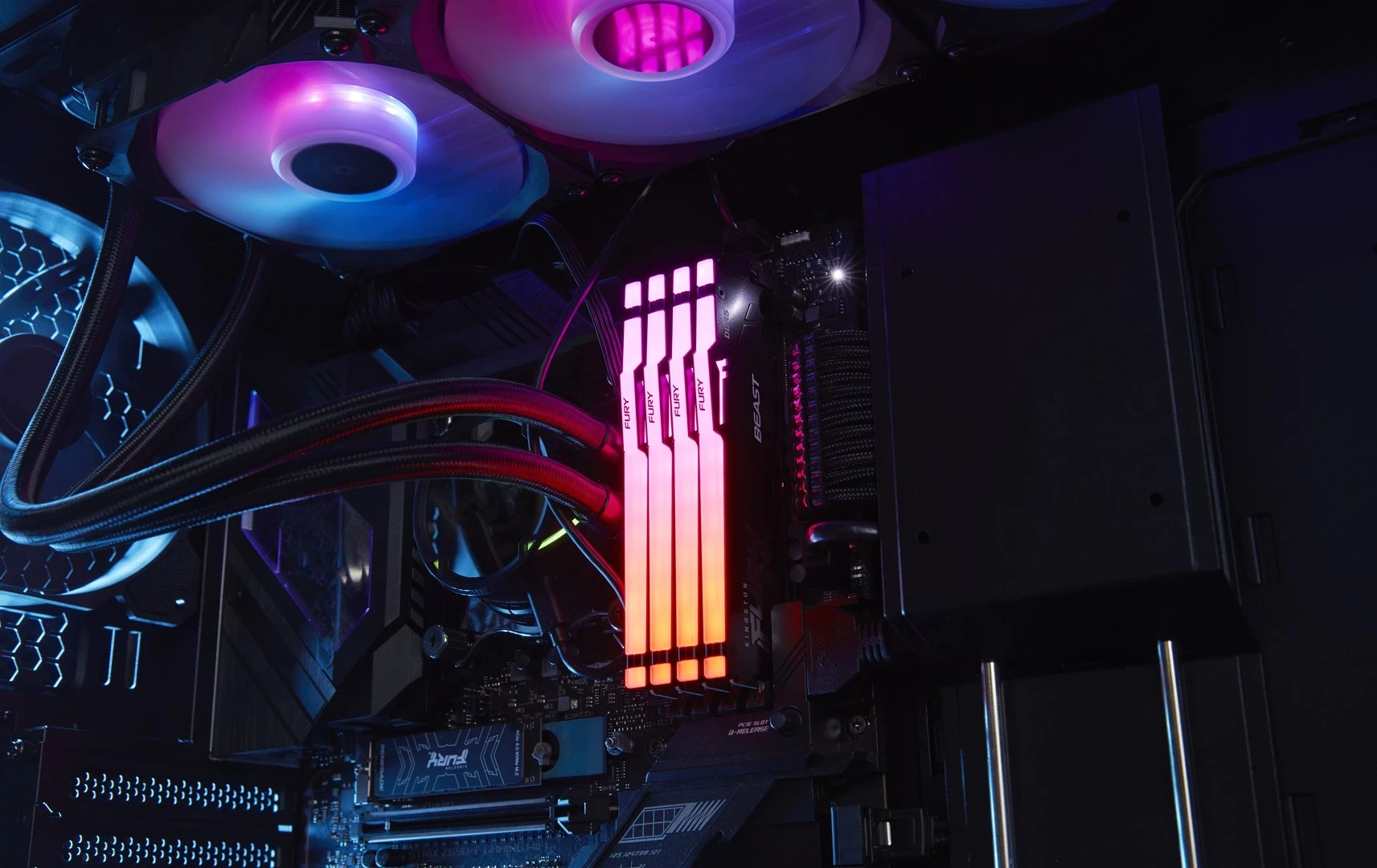 RAM Memorje Kingston FURY 32GB 5200MT/s DDR5 CL40 DIMM (Pako prej 2) Beast RGB