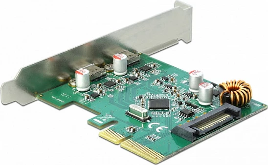 Kartelë zgjerimi PCIe DeLOCK 90397, 2x USB-C USB 3.2 Gen2 10Gbps, low-profile
