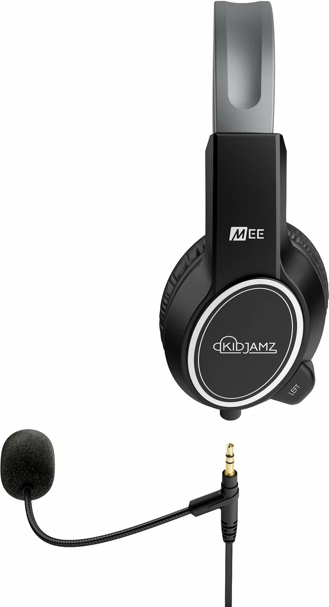 Kufje MEE audio KJ35M, me mikrofon, 3.5mm, limitues volumi 85 dB, kabllo 1.2 m, të zeza