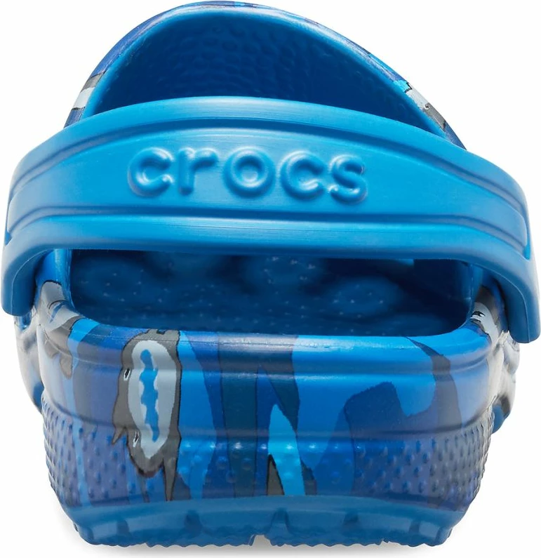 Sandale fëmijësh Crocs Classic Shark Clog Jr 206147, të kaltra