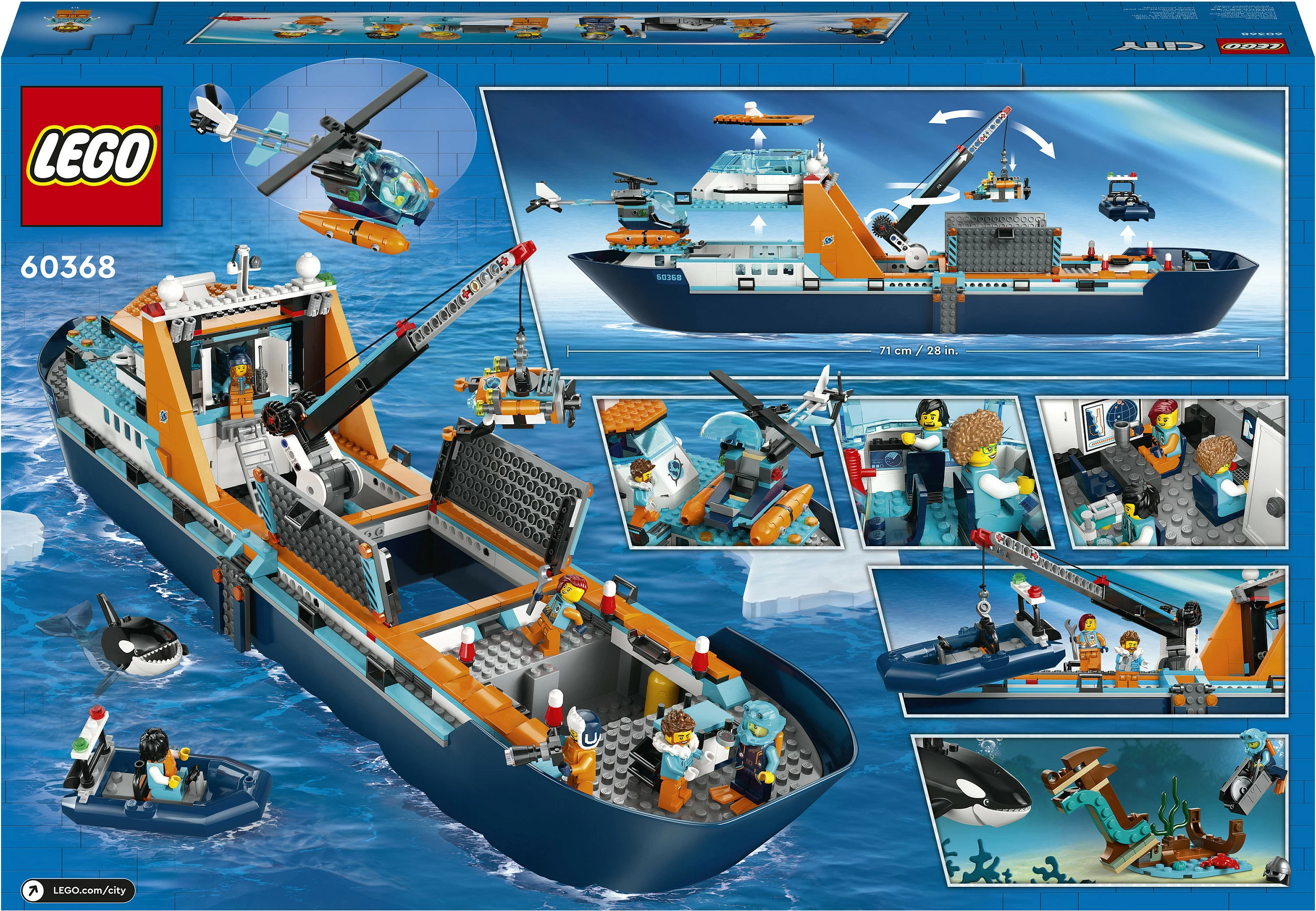 Set ndërtimi LEGO Arctic Explorer Ship, 815 pjesë, plastikë, shumëngjyrësh