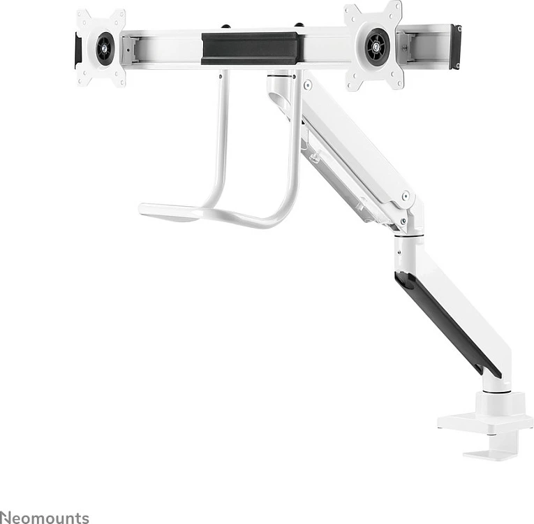 Mbajtëse tavoline për 2 monitorë Neomounts NM-D775DXWHITE, deri 32", VESA 75x75/100x100, e bardhë