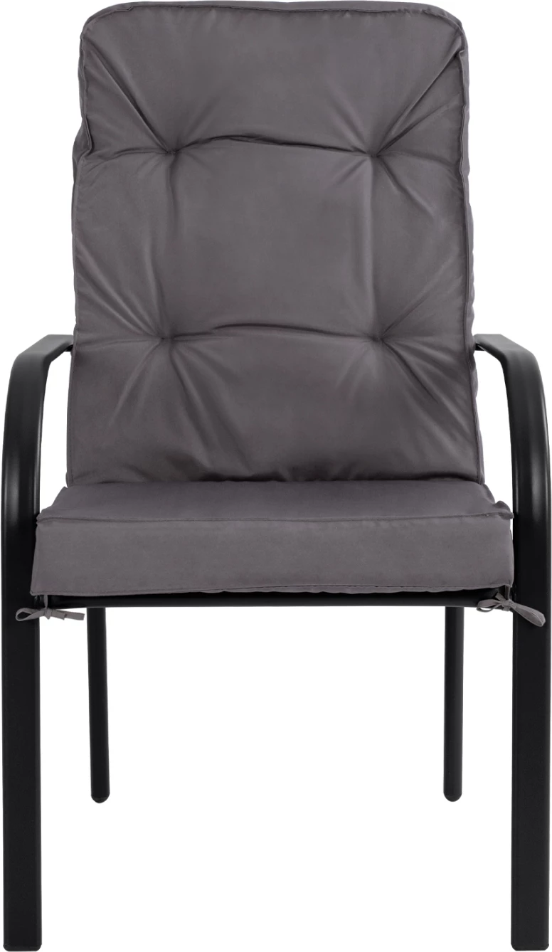 Karrige metalike Endika FH5680.01 ngjyrë gri me jastëk 60x71x105 cm