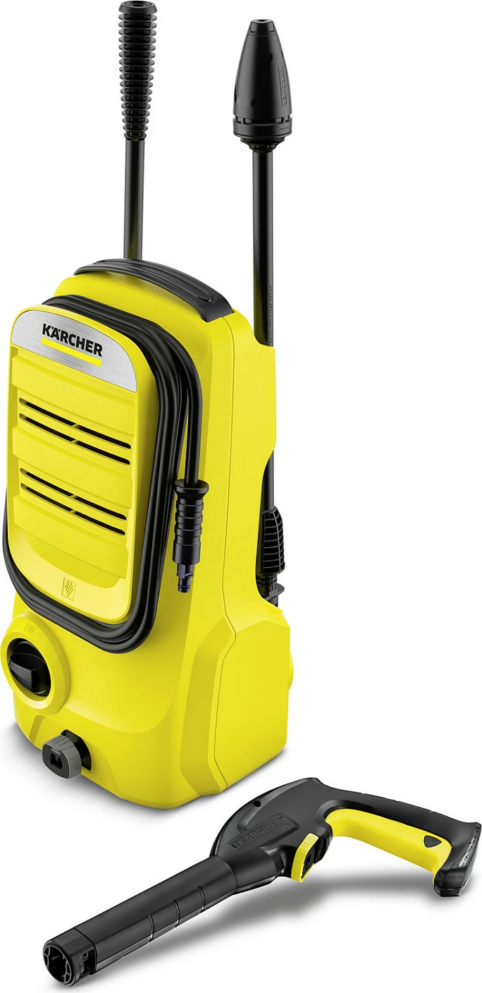 Pastrues me presion Kärcher K2 Compact, 110 bar, 1400W, i verdhë