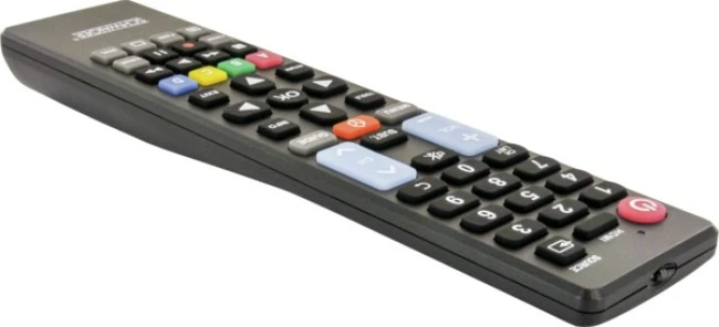 Telekomandë Schwaiger UFB100U533, për TV, me butona shtypës, e zezë