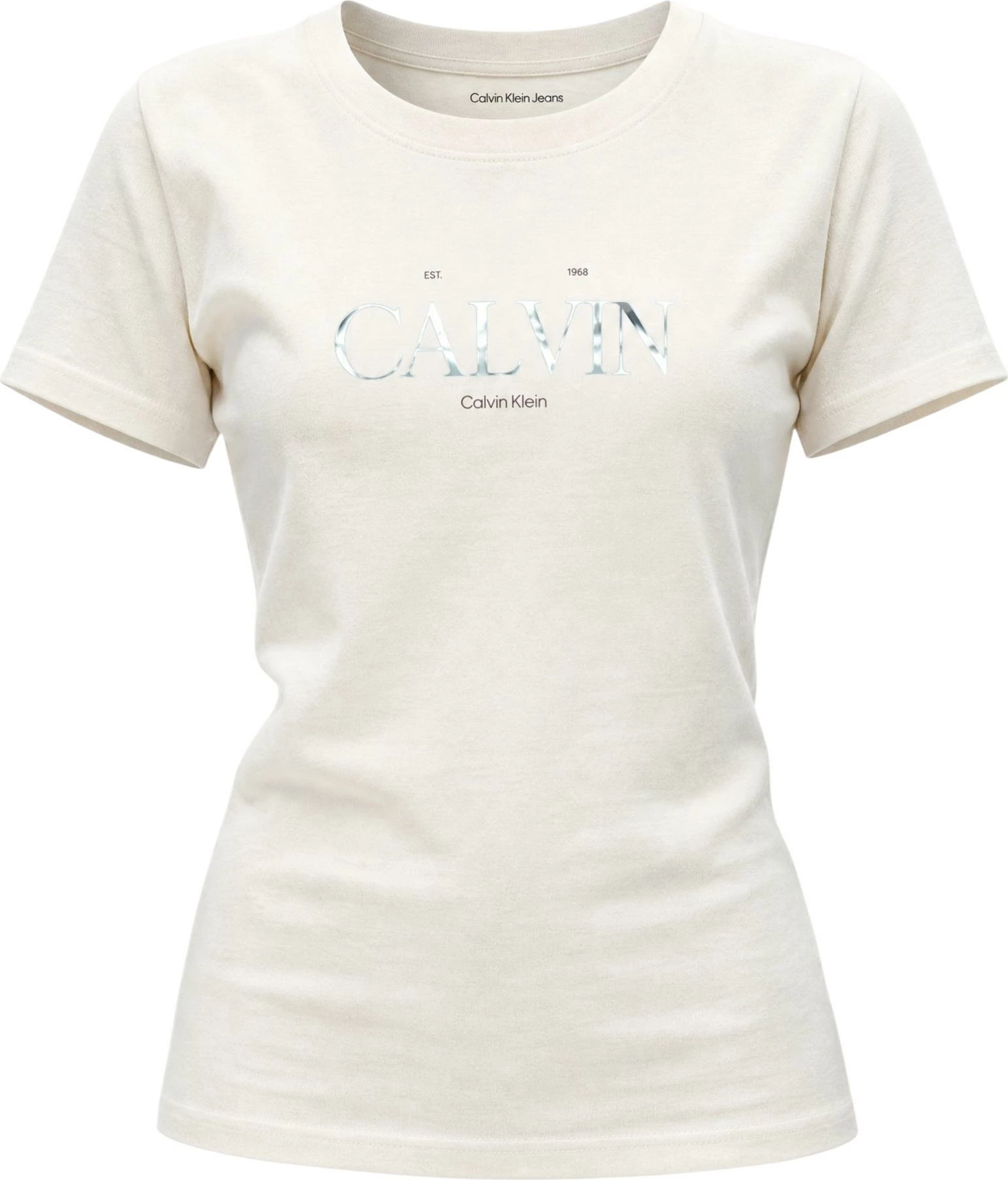 Maicë për femra Calvin Klein Jeans LV047G806G, krem [Madhësia: S]