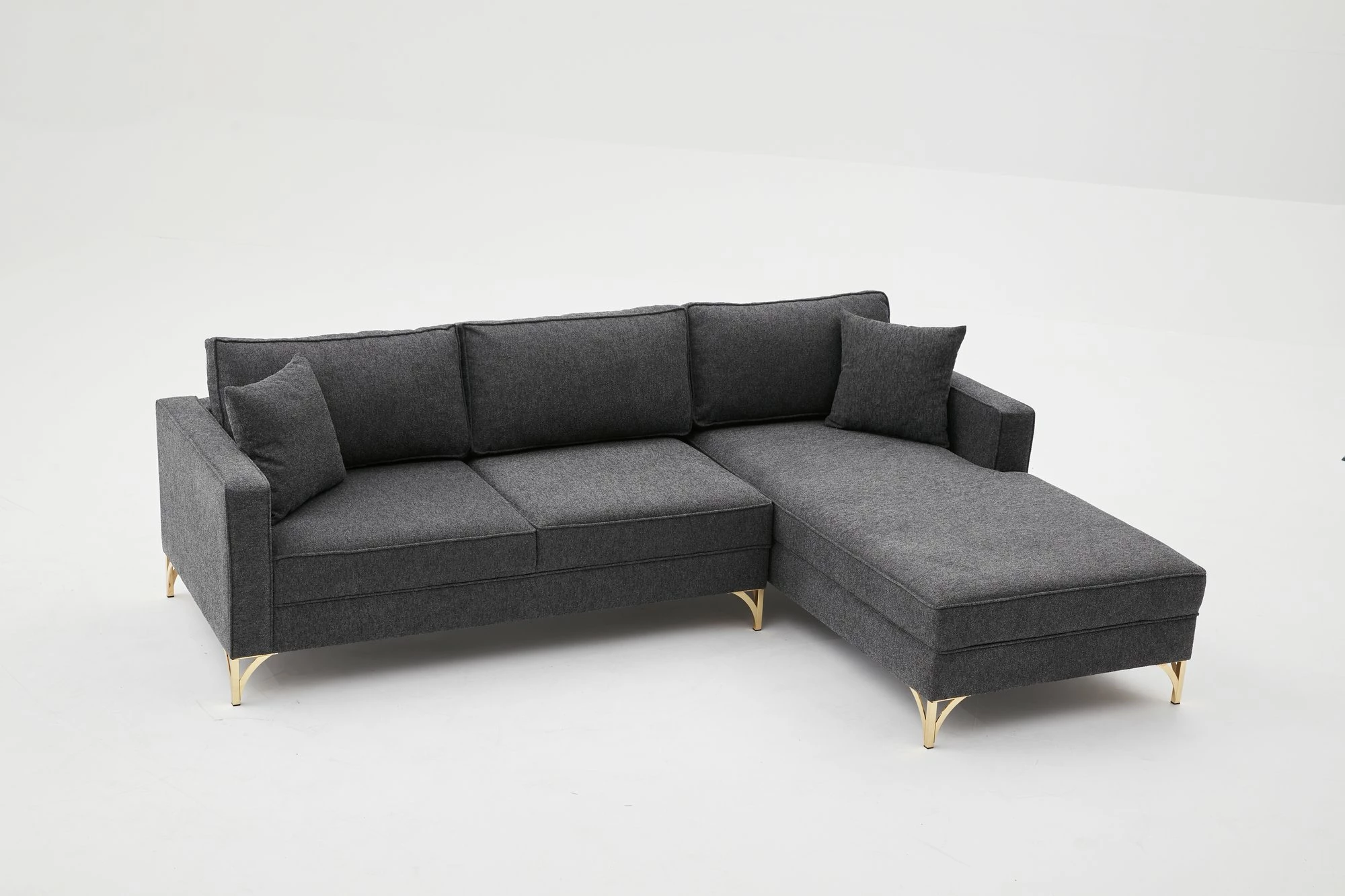 Këndare Atelier del Sofa, Berlin, e djathtë, anthracite, gold