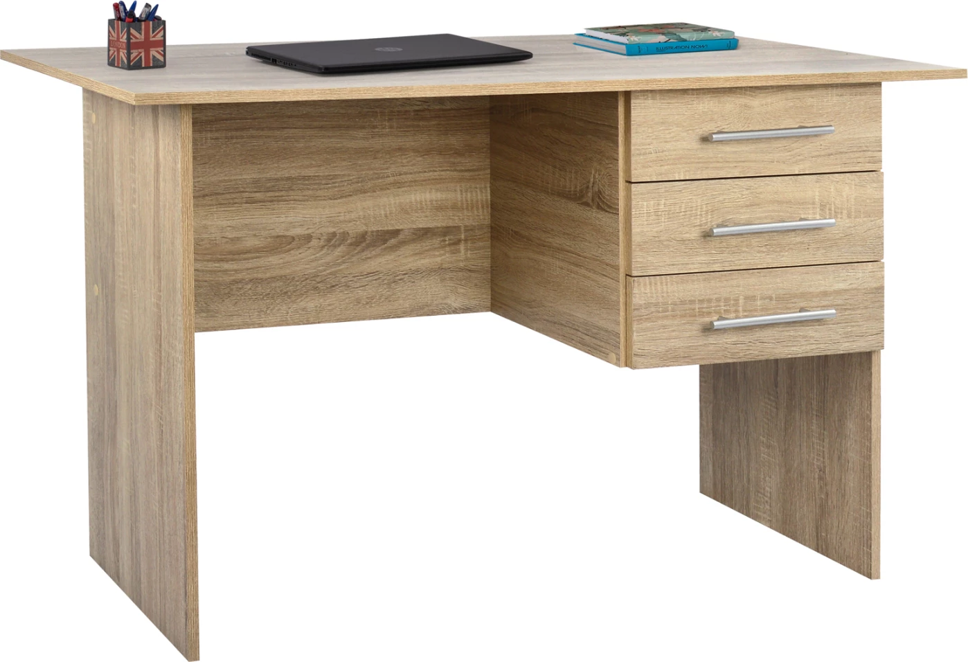 Tavolinë melamine për zyre FH2029.02 me 3 sirtarë Sonama 120x60x76cm